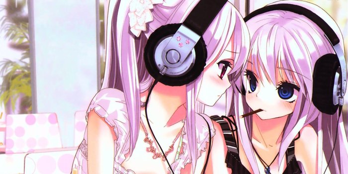 1920x1080 GET IN IT on Wallpapers | Anime wallpaper, Anime best friends, Girl  with headphones