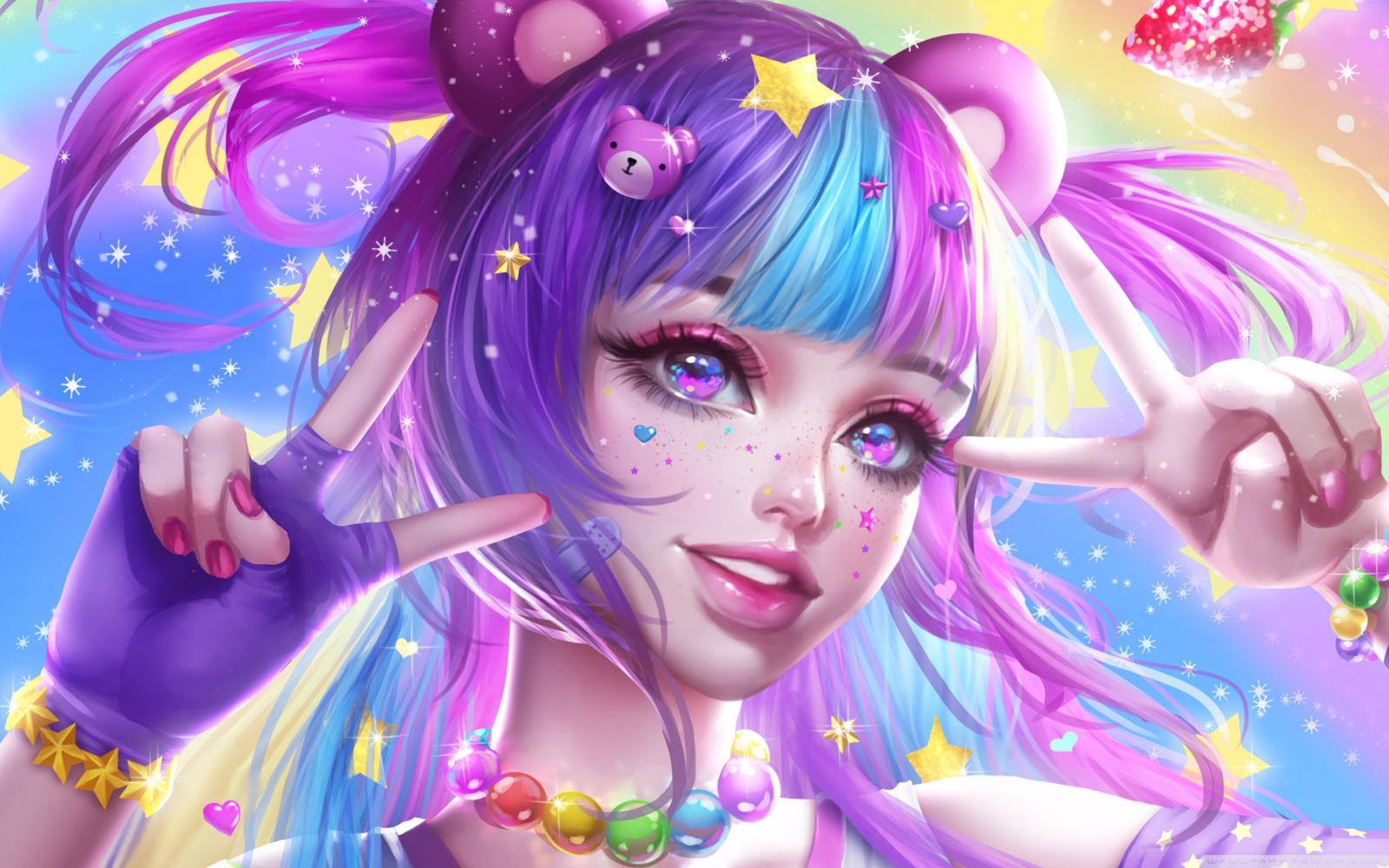 2880x1800 Cute Girl Anime Ultra HD Desktop Background Wallpaper for : Widescreen &  UltraWide Desktop & Laptop : Multi Display, Dual & Triple Monitor : Tablet  : Smartphone