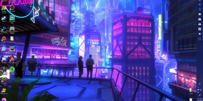 1280x720 Cyberpunk Synthwave Wallpaper 4k - 1280x720 - Download HD Wallpaper -  WallpaperTip