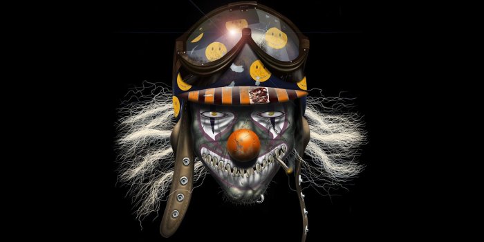 1920x1080 hd pics photos face masks designs skull danger hd quality desktop  background wallpaper | Evil clowns, Fantasy artwork, Clown