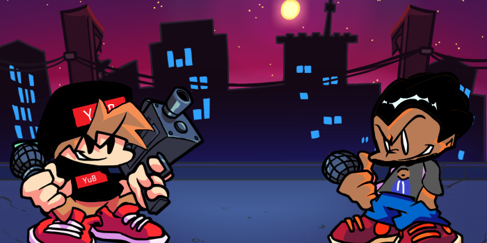 1920x1080 A cool drawing I did of Cory fighting Yub Friday Night Funkin Style :  CoryxKenshin