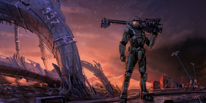 2400x1350 2939153 / master chief halo video games fantasy weapon halo 3 wallpaper |  Cool wallpapers for me!