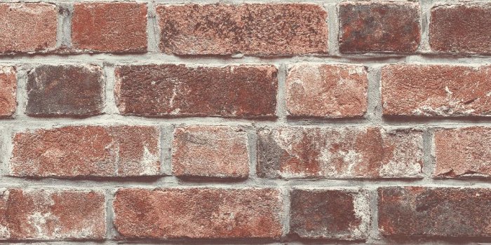 1000x1018 Distressed Brick Peel-and-Stick Wallpaper in Red by NextWall – BURKE DECOR