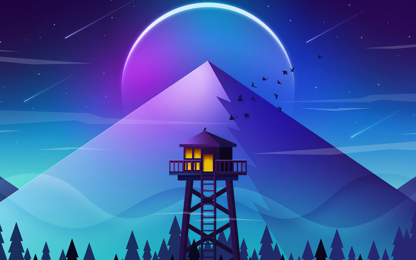 1440x900 1440x900 Firewatch Tower Minimalism 4k 1440x900 Resolution HD 4k Wallpapers,  Images, Backgrounds, Photos and Pictures