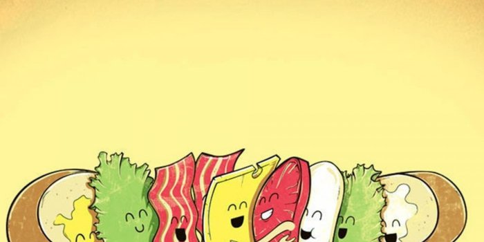 1920x1080 Funny Cheese Bacon Tomato Lettuce Sandwich Wallpapers Desktop Background