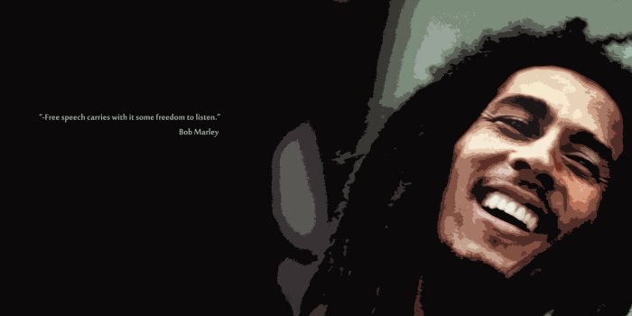 1920x1080 Bob Marley w/ quote : wallpapers