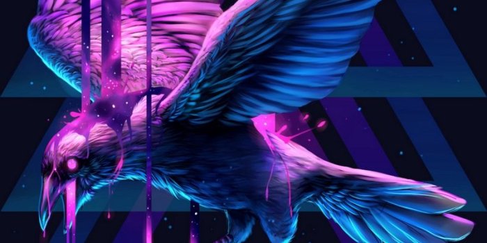 800x1280 Wallpaper raven paint art triangle fantastic bird | Bird art, Art  background, Mythical creatures art