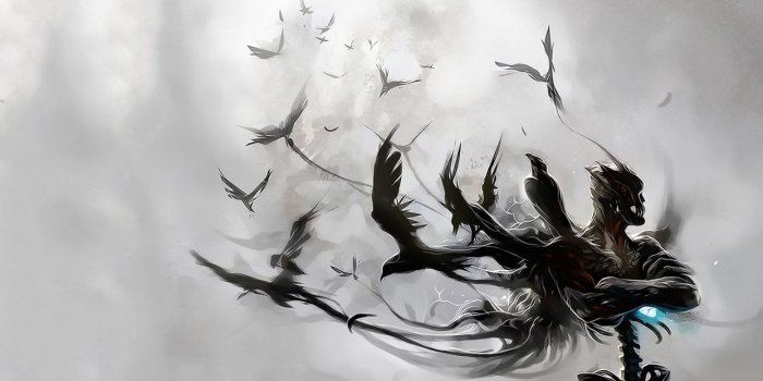 1244x700 White Wallpaper Raven