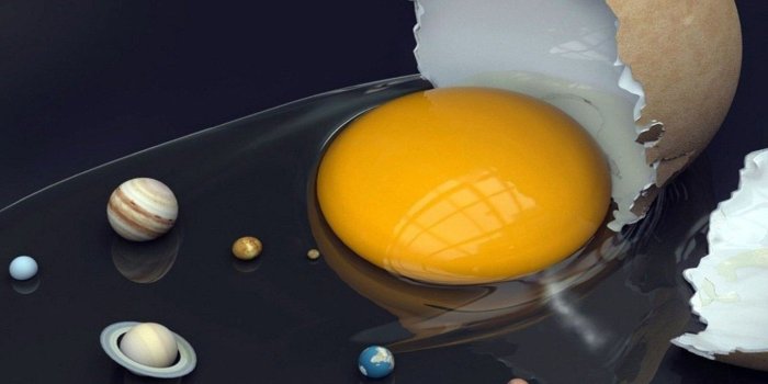 1600x1080 Solar System In Broken Egg HD Wallpaper