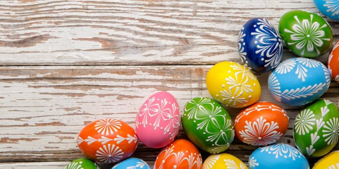 1332x850 Wallpaper colorful, Easter, happy, wood, spring, Easter, eggs, holiday, the  painted eggs images for desktop, section праздники - download
