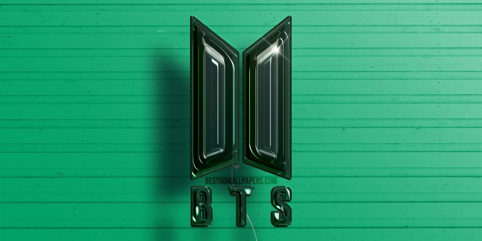 3840x2400 Download wallpapers BTS 3D logo, 4K, Bangtan Boys, dark green realistic  balloons, BTS logo, Bangtan Boys logo, green wooden backgrounds, BTS for  desktop with resolution 3840x2400. High Quality HD pictures wallpapers
