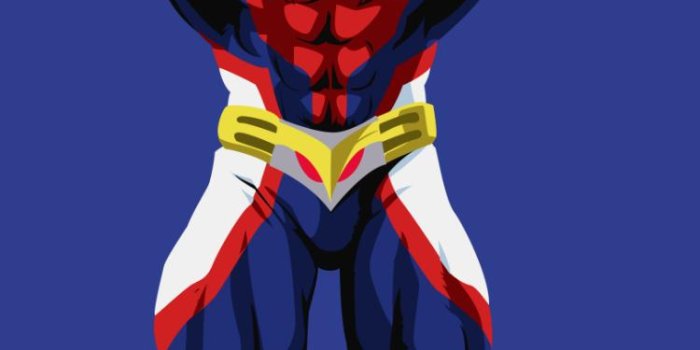 750x1334 My Hero Academia - All Might (Minimalist) HD wallpaper download