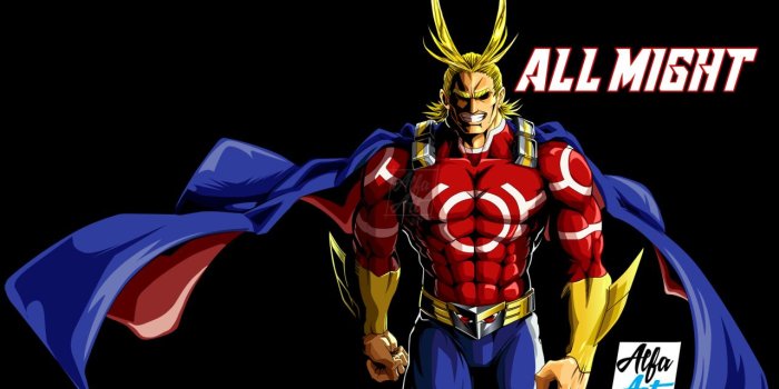 1280x720 My Hero Academia - All Might, Alfa art HD wallpaper download
