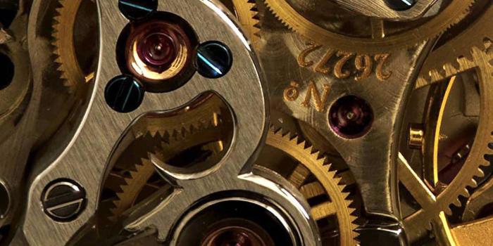 2048x2048 Golden Watch Gears iPad Air Wallpapers Free Download