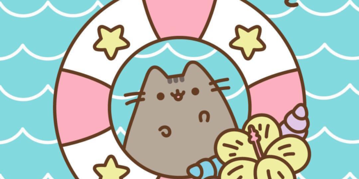 1242x2208 Summer Ipad Pusheen Wallpaper