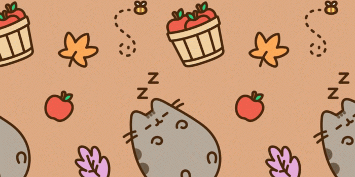 1242x2208 Autumn Pusheen Wallpapers