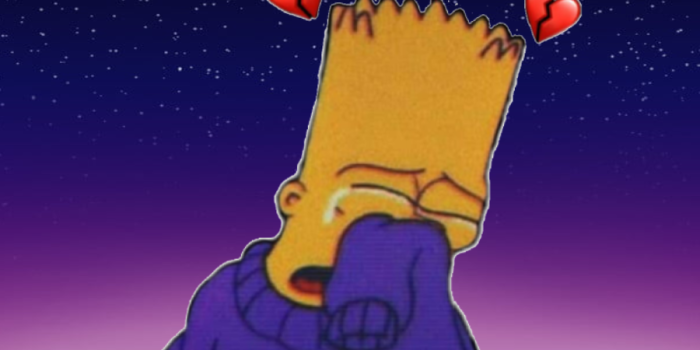 900x900 bart and lisa simpson sad edit aesthetic profile picture wallpaper - Album  on Imgur