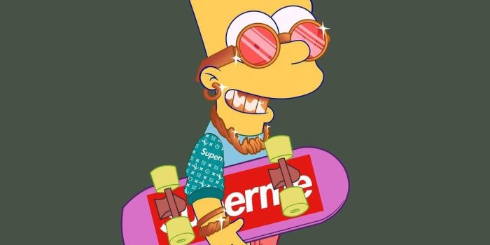 1080x1080 Ian Westart on Instagram: ““Eat my Luis Vuitton x Superme shorts”✨ #LV  #luisvuitton #ianwestart #bart #s… | Bart simpson art, Simpsons art, Simpson  wallpaper iphone