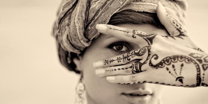 1670x2048 2932566 / women tattoo sepia henna portrait wallpaper | Cool wallpapers for  me!