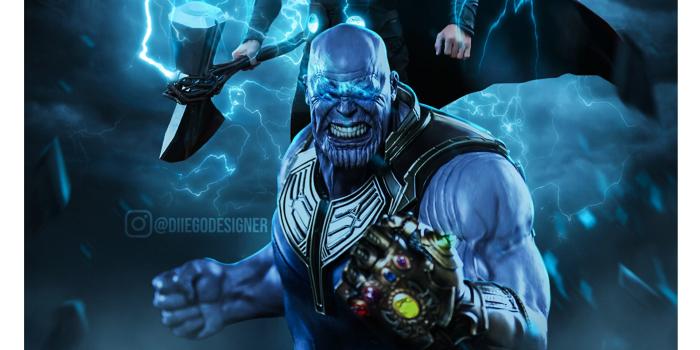 1920x2417 23+] Thor Vs Thanos Wallpapers on WallpaperSafari