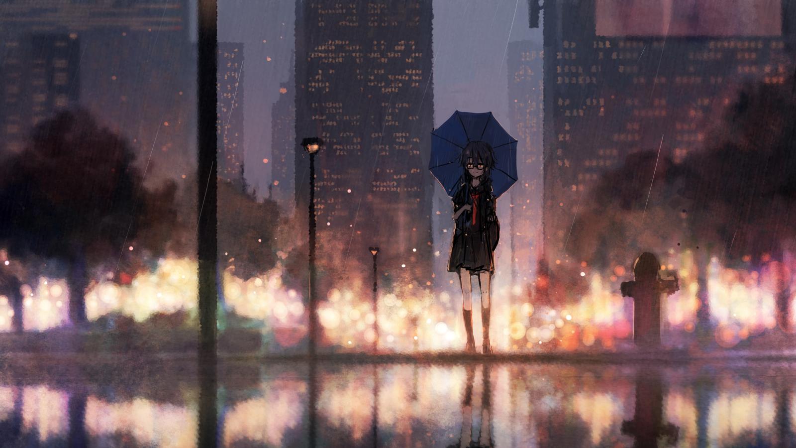 2560x1440 2560x1440 Anime Girl Rain Umbrella 1440P Resolution HD 4k Wallpapers,  Images, Backgrounds, Photos and Pictures