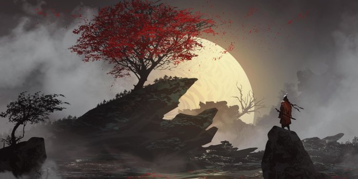 3239x1851 Lone Samurai Wallpaper, HD Fantasy 4K Wallpapers, Images, Photos and  Background - Wallpapers Den