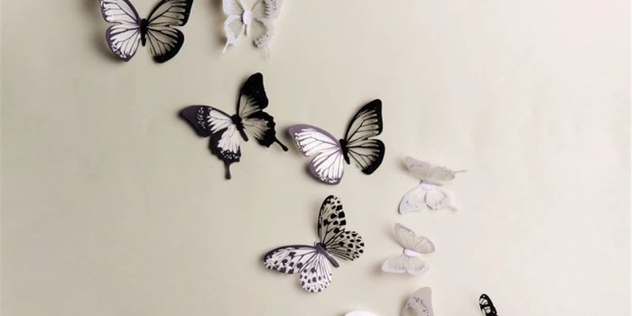 1002x1002 18Pcs 3D Crystal Butterflies Wallpapers DIY home decor for kids room  Christmas party decoration kitchen refrigerator decal|Wallpapers| -  AliExpress