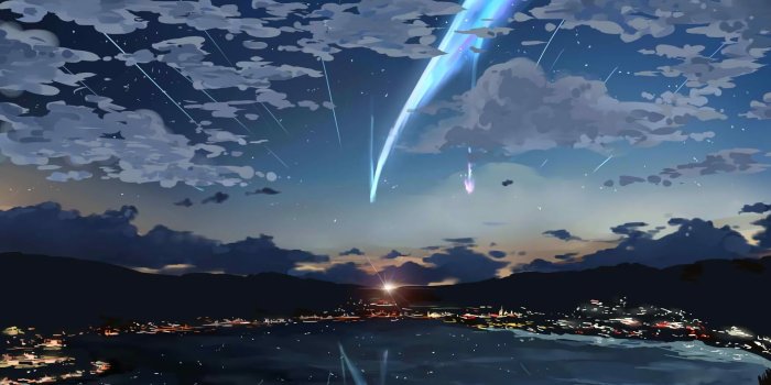 1920x1297 body of water your name #sky #stars kimi no na wa #lights #Anime #1080P # wallpaper #hdwallpaper #desktop | Kimi no na wa wallpaper, Name wallpaper, Your  name sky