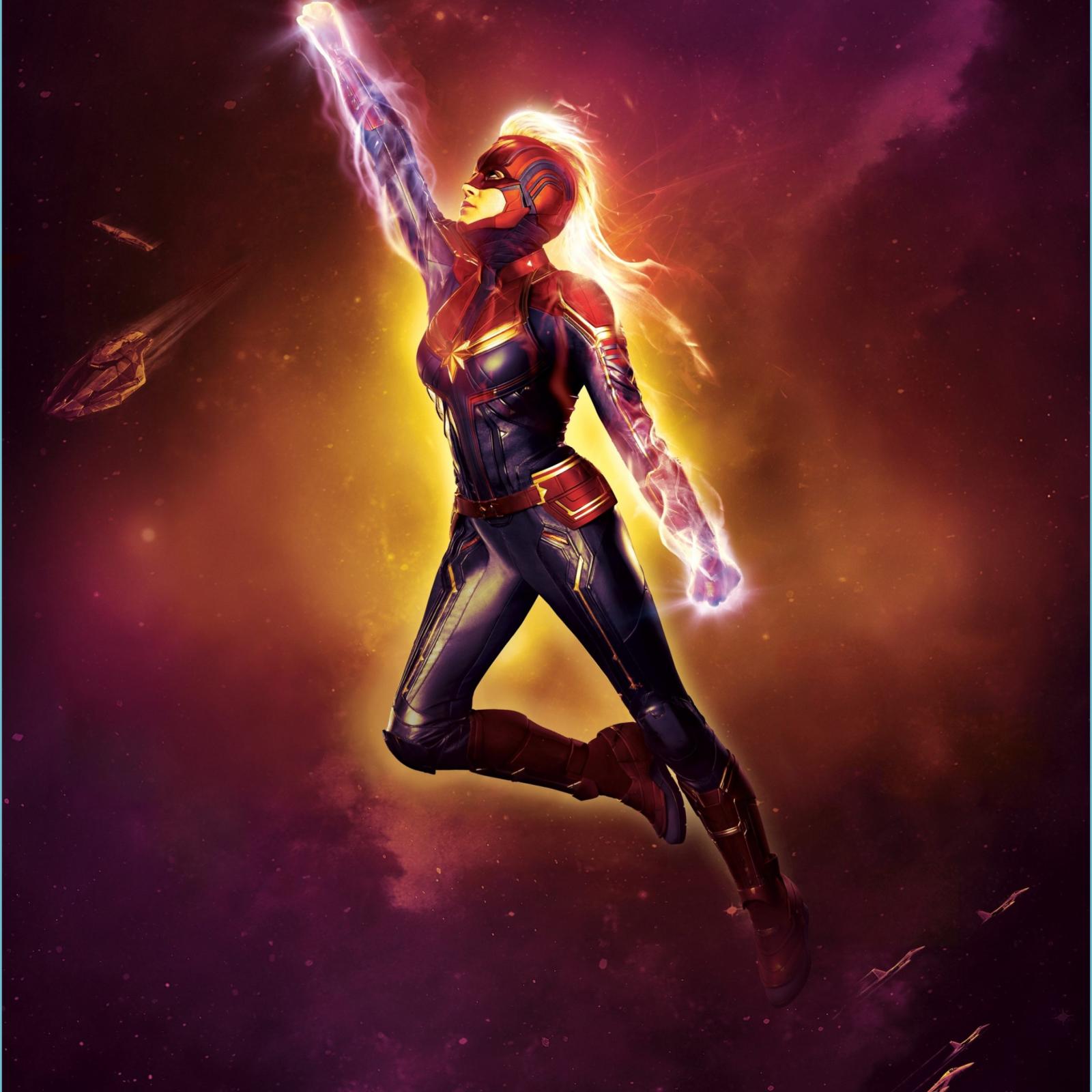 2560x2560 Captain Marvel IMAX Poster Wallpaper, HD Movies 10K Wallpapers - Captain Marvel  Wallpaper | Neat