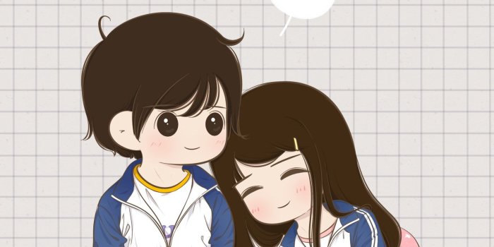 1600x2582 Cute Cartoon Couple Wallpaper Sweet Couple Anime - Novocom.top
