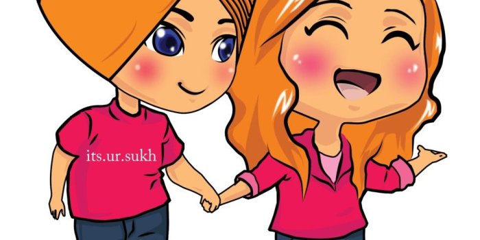 960x1707 Cute Couple Stylish Couple Hd Wallpaper Cartoon