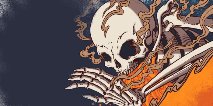 1366x768 View Media - Rock N Roll Skull - 1366x768 - Download HD Wallpaper -  WallpaperTip