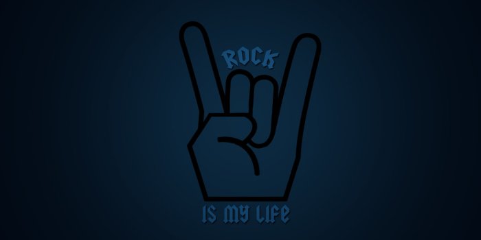 1332x850 Wallpaper rock, rock, dark blue, rock'n' roll images for desktop, section  минимализм - download