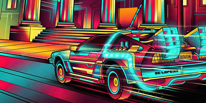 2820x1586 Back To The Future Colorful Delorean, HD Artist, 4k Wallpapers, Images,  Backgrounds, Photos and Pictures