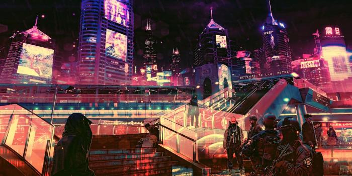 1920x1080 Wallpaper futuristic, cyberpunk, future world, 4K, Art #20478 | Cyberpunk  wallpaper, Samsung wallpaper, Cyberpunk wallpaper 4k