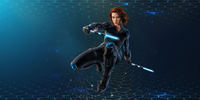 3840x2160 Black Widow 3D Desktop HD Wallpaper