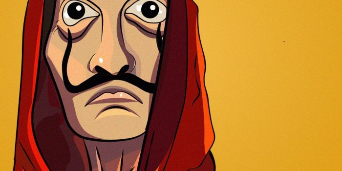 1417x2000 Money Heist Wallpaper Hd Mask