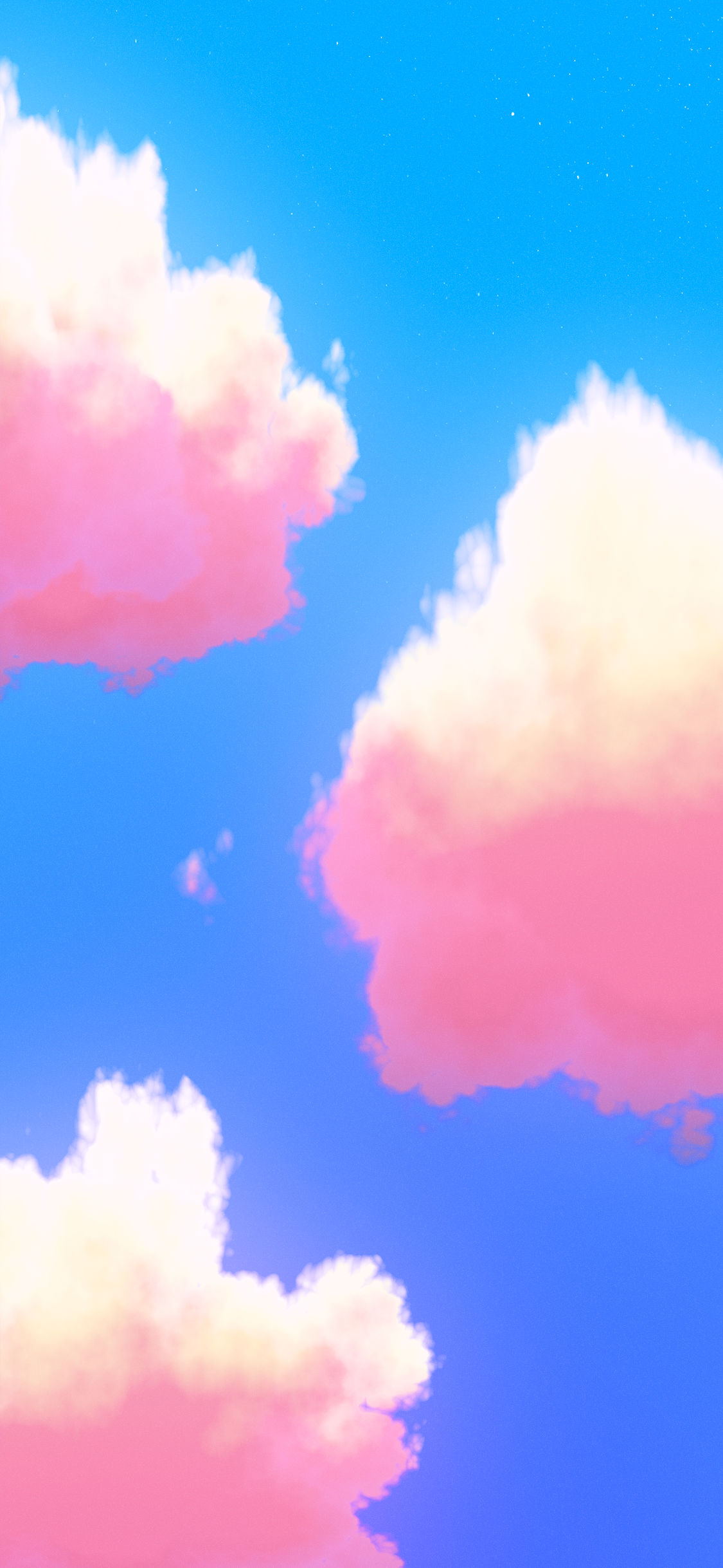 1125x2436 Fantasy cloud iPhone wallpapers from sunset to moonrise