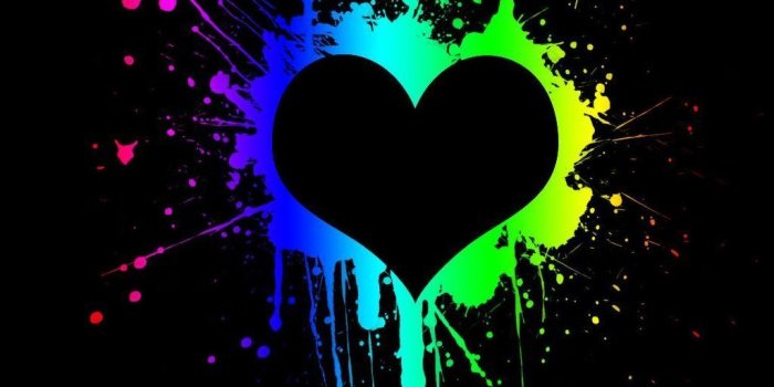 1024x1024 Purple And Black Hearts Wallpapers