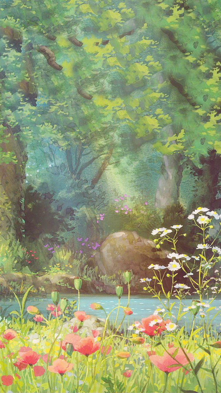 750x1334 Studio Ghibli Wallpaper - NawPic