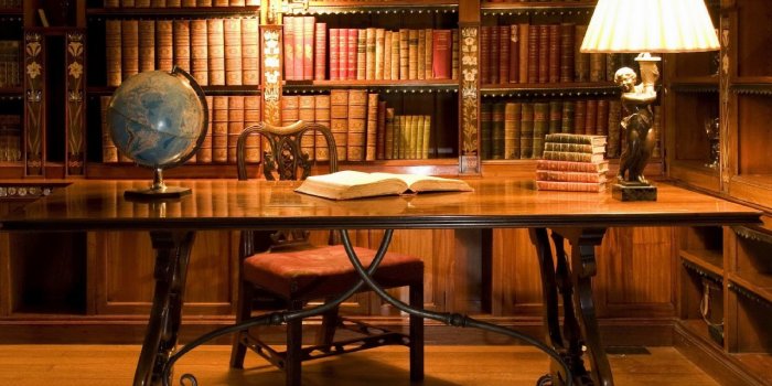 1280x759 Study İn The Library Desktop Background Wallpaper