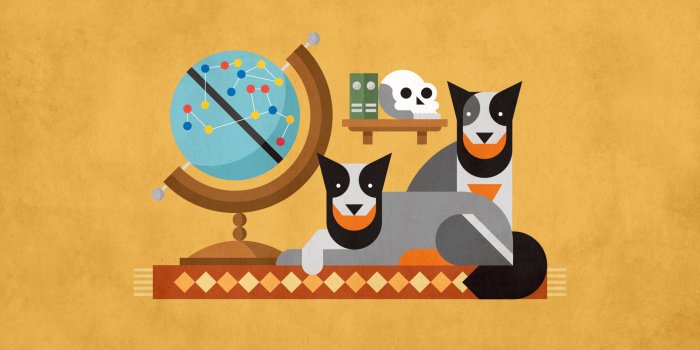 1920x1200 Dogs in a study wallpaper - Digital Art wallpapers - #17220