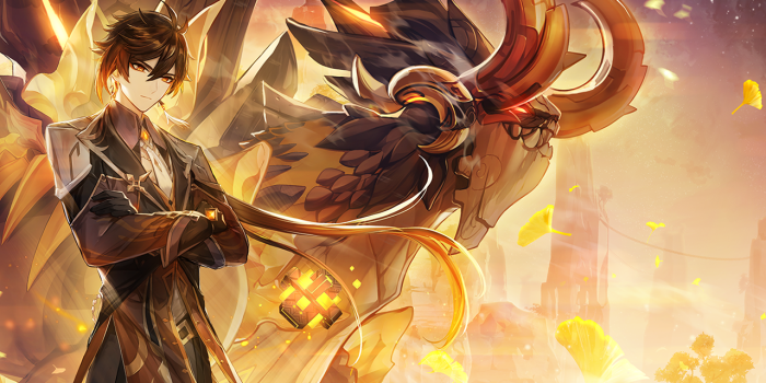 1280x1024 Zhongli Poses Regally in Official Genshin Impact Wallpaper - Siliconera