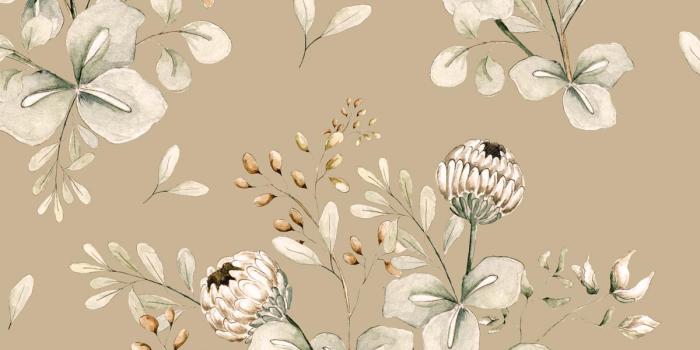 1200x1200 Clover Beige Wallpaper / Return To Innocence - Dekornik.com Wallstickers  And Wallpapers Online Store
