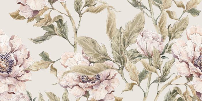 1200x1200 Peonies Beige Wallpaper - Dekornik.com Wallstickers And Wallpapers Online  Store