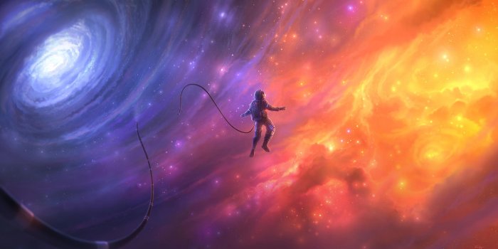 2222x1250 Lost Astronaut Wallpapers