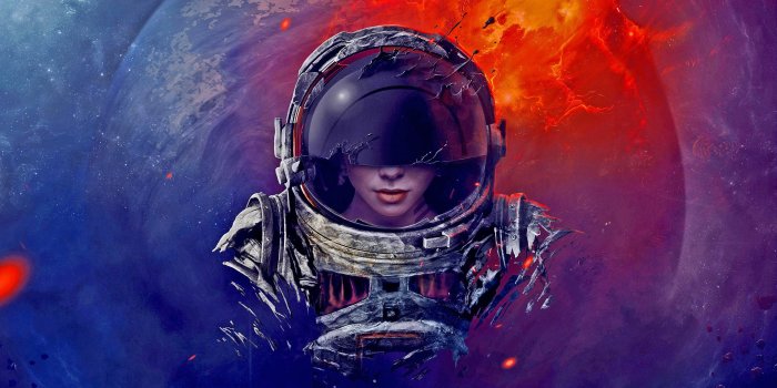 2560x1440 Astronaut wallpaper, digital art, spacesuit, helmet, universe • Wallpaper  For You HD Wallpaper For Desktop & Mobile