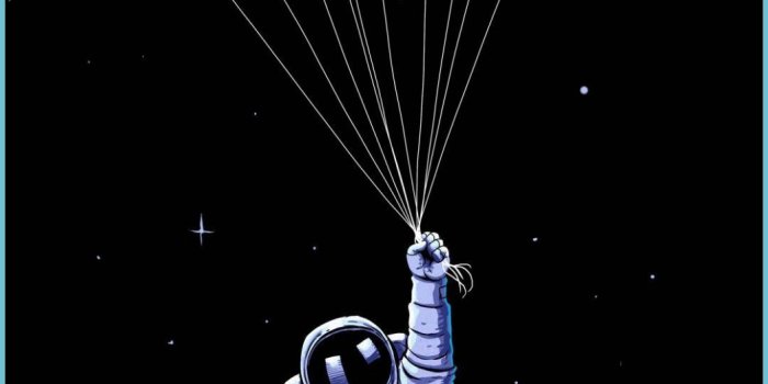 1047x1862 Illustration, Astronaut, Cartoon, Graphic Design, Balloon, Art - Cartoon Astronaut  Wallpaper | Neat