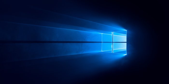 2560x1440 Windows 10 Wallpaper 4K, Dark, Blue background, 5K, 8K, Technology, #733