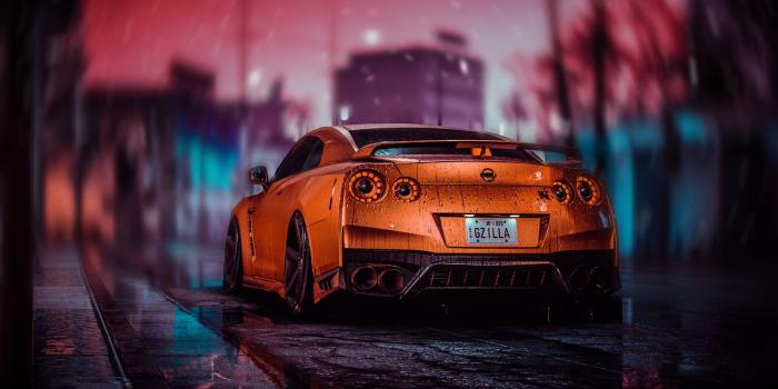 1920x1080 orange cars digital art #car #Nissan Nissan GT-R #vehicle #1080P #wallpaper  #hdwallpaper #desktop in 2021 | Nissan gtr, Nissan gtr wallpapers, Nissan  gt-r